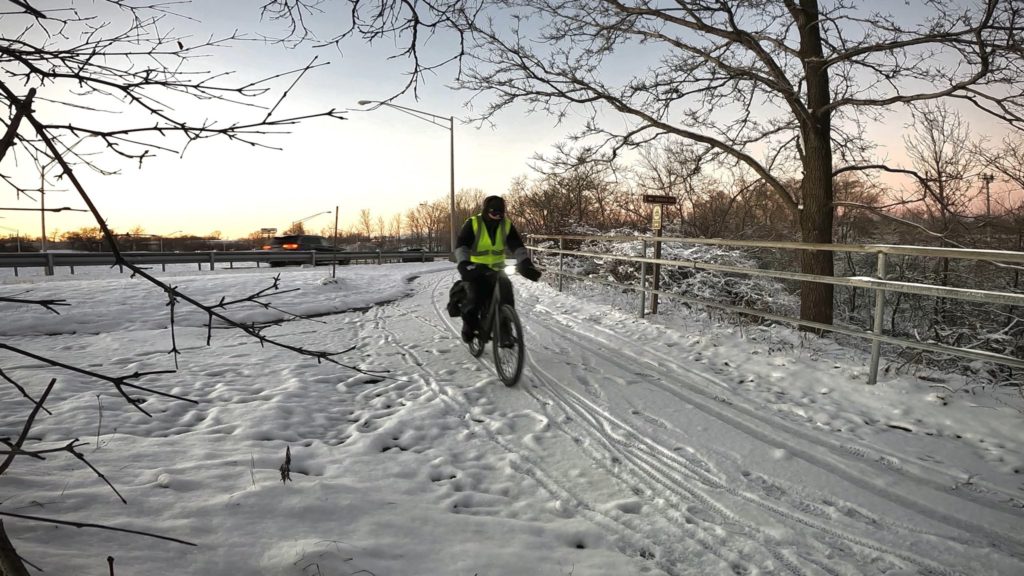 Bike commuting in the winter