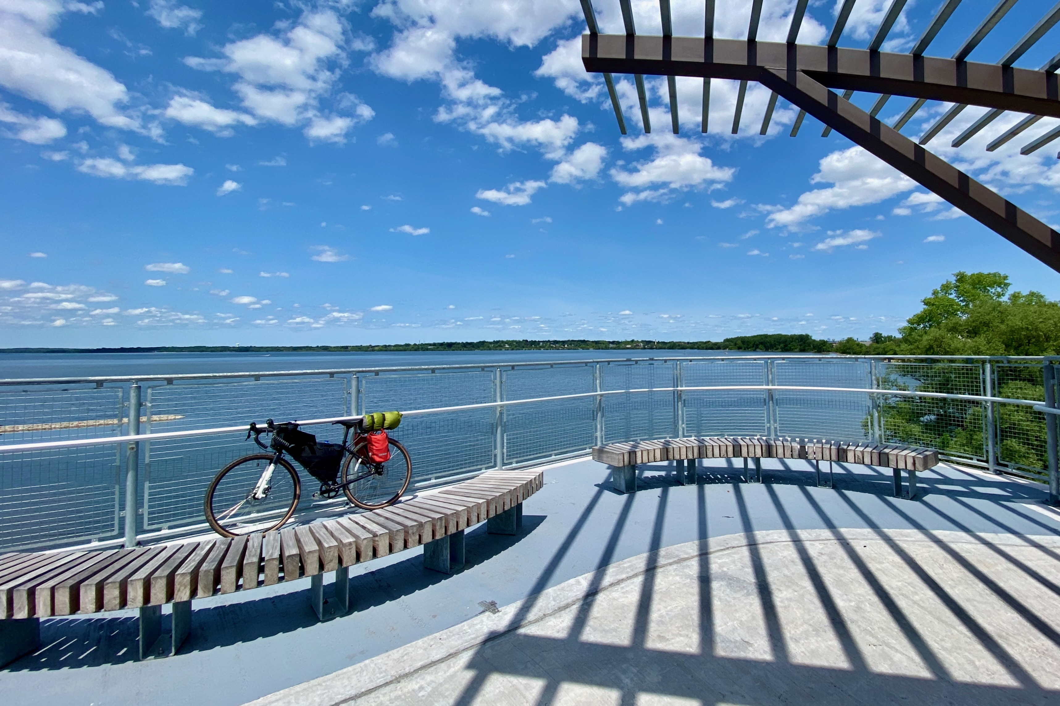 Bike on Bridge in Syracuse, NY