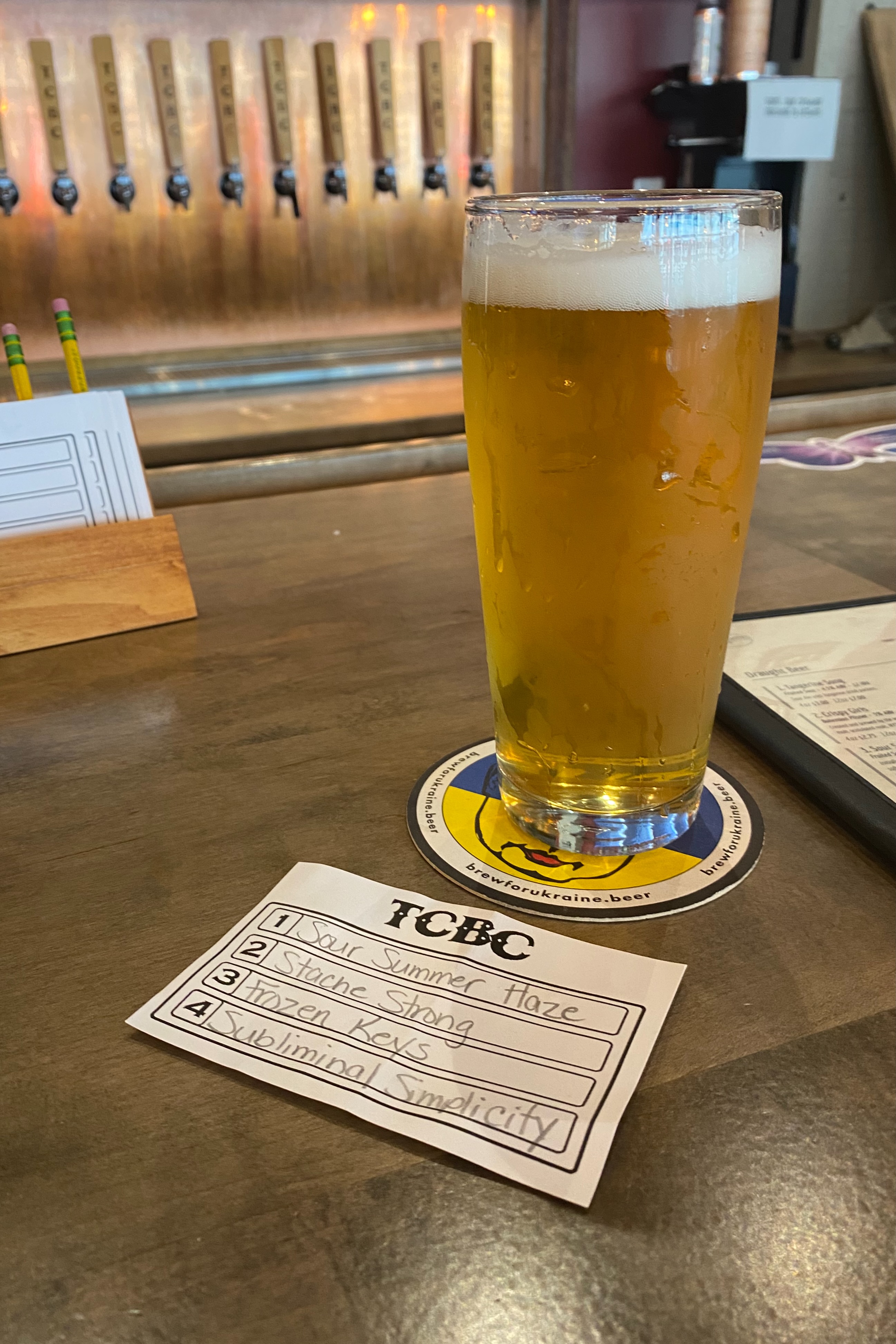 Beer at Talking Cursive Brewing Company