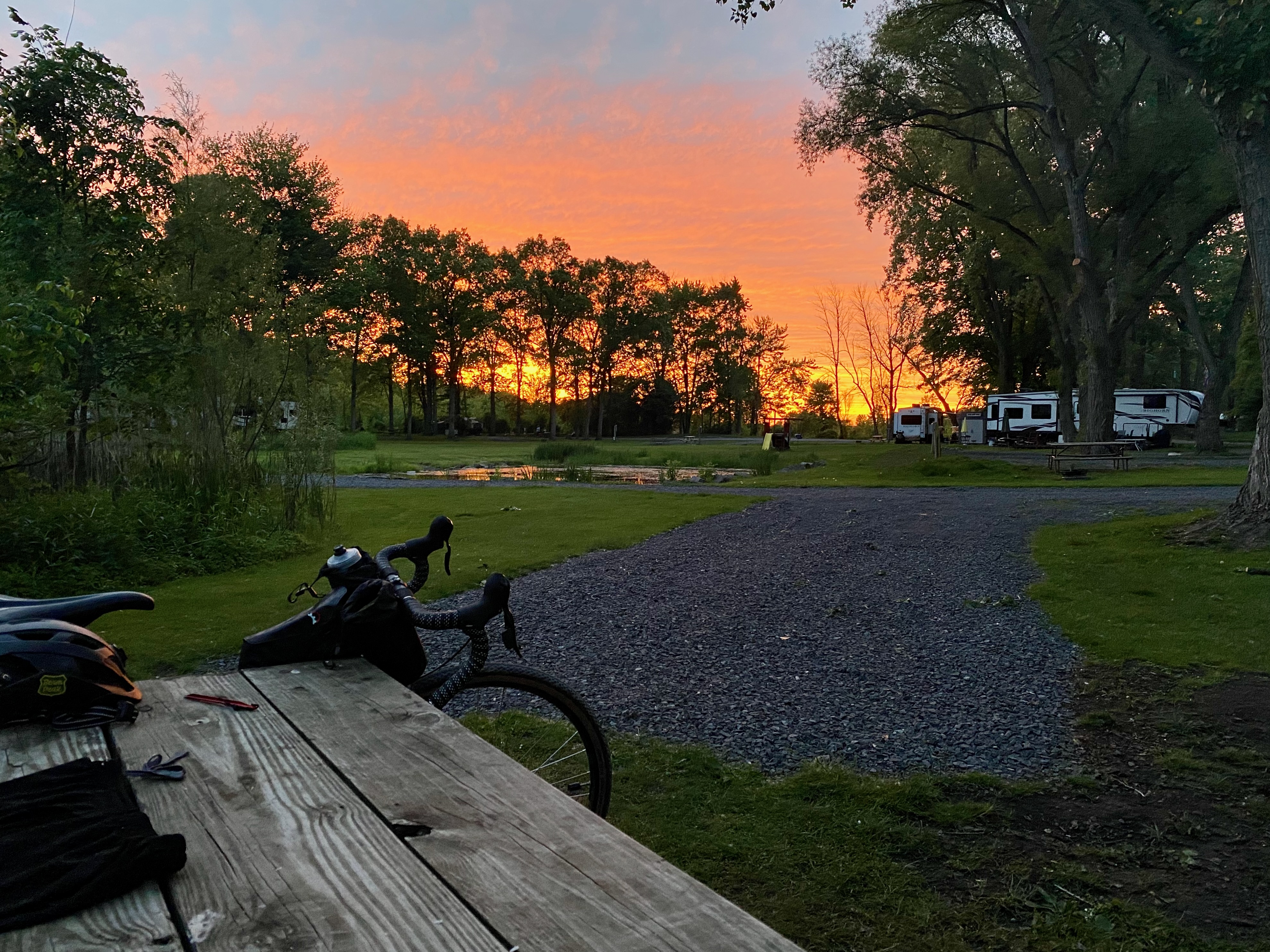 Sunset on a Bike Tour