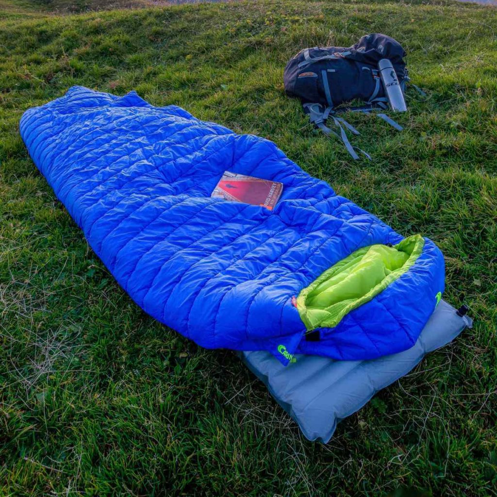 Sleeping bag for bike camping